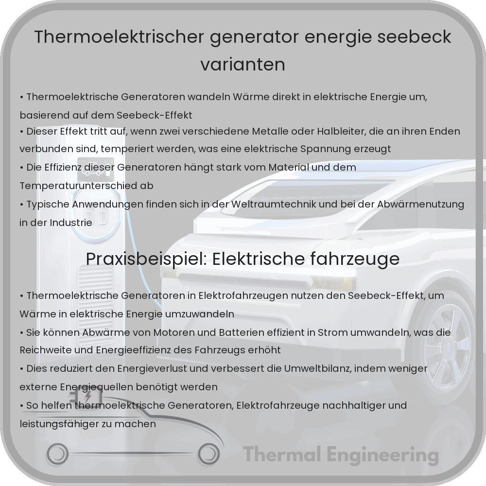 Thermoelektrischer Generator | Energie & Seebeck Varianten