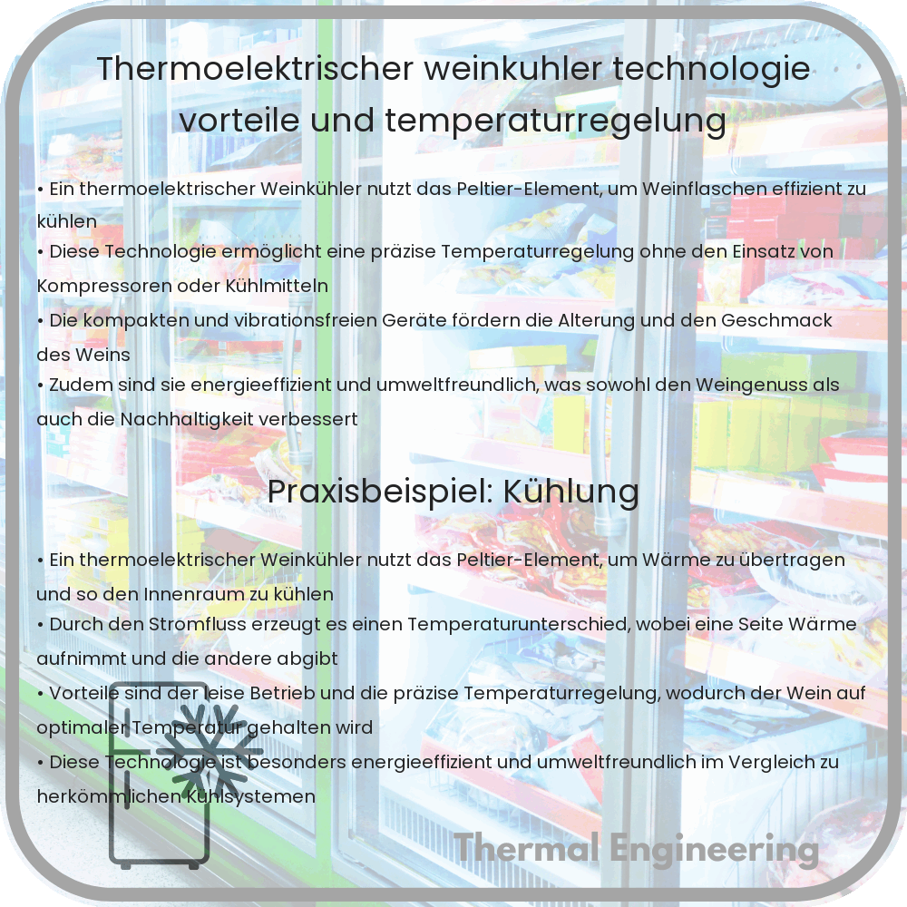 Thermoelektrischer Weinkühler: Technologie, Vorteile und Temperaturregelung