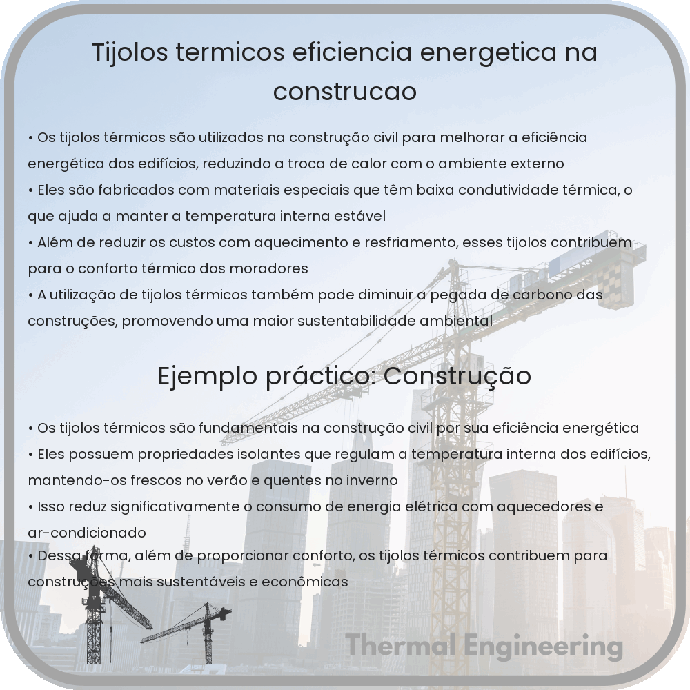Tijolos Térmicos: Eficiência Energética na Construção
