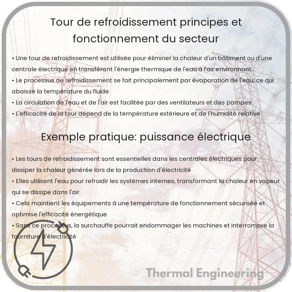 Tour de Refroidissement | Principes et Fonctionnement du Secteur