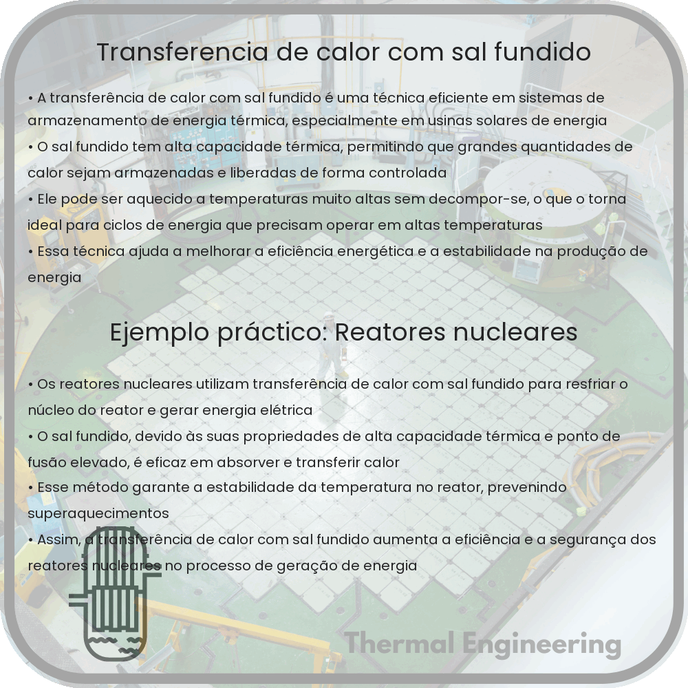 Transferência de Calor com Sal Fundido