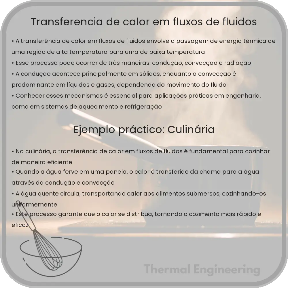Transferência de Calor em Fluxos de Fluidos