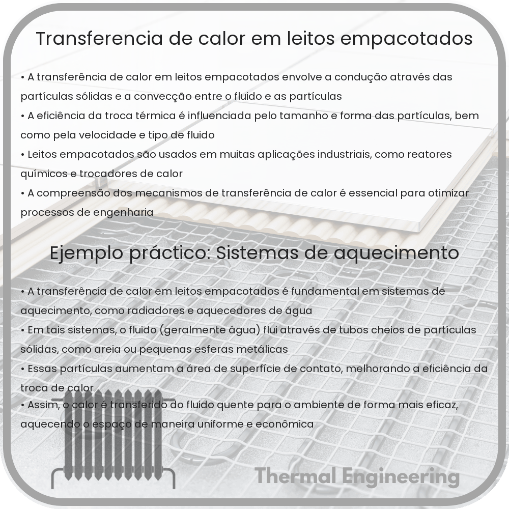 Transferência de Calor em Leitos Empacotados