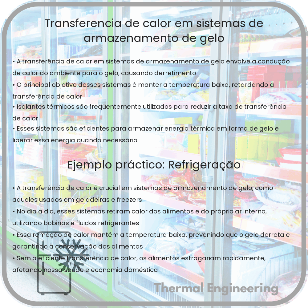 Transferência de Calor em Sistemas de Armazenamento de Gelo