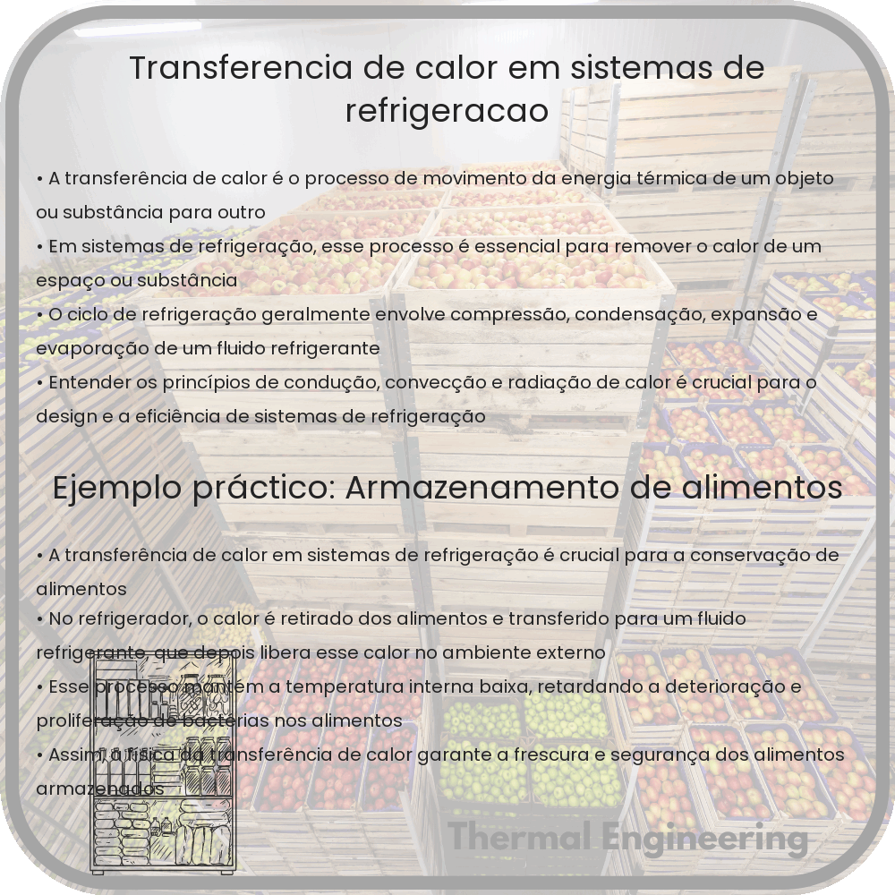 Transferência de Calor em Sistemas de Refrigeração