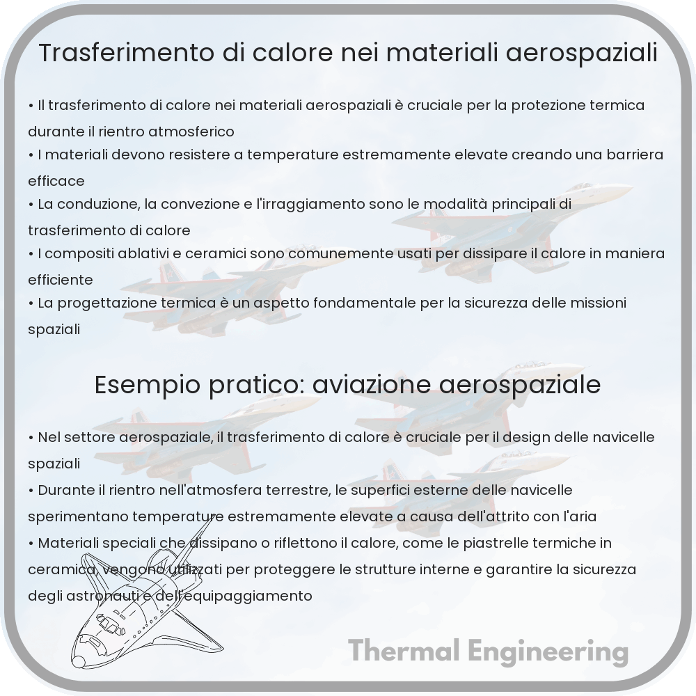 Trasferimento di calore nei materiali aerospaziali