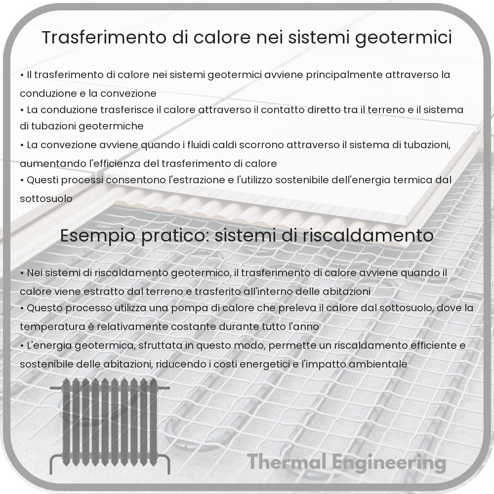 Trasferimento di calore nei sistemi geotermici