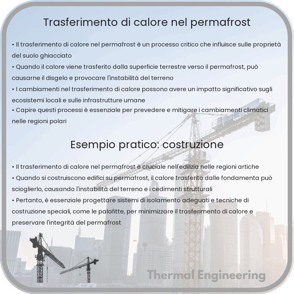 Trasferimento di calore nel permafrost