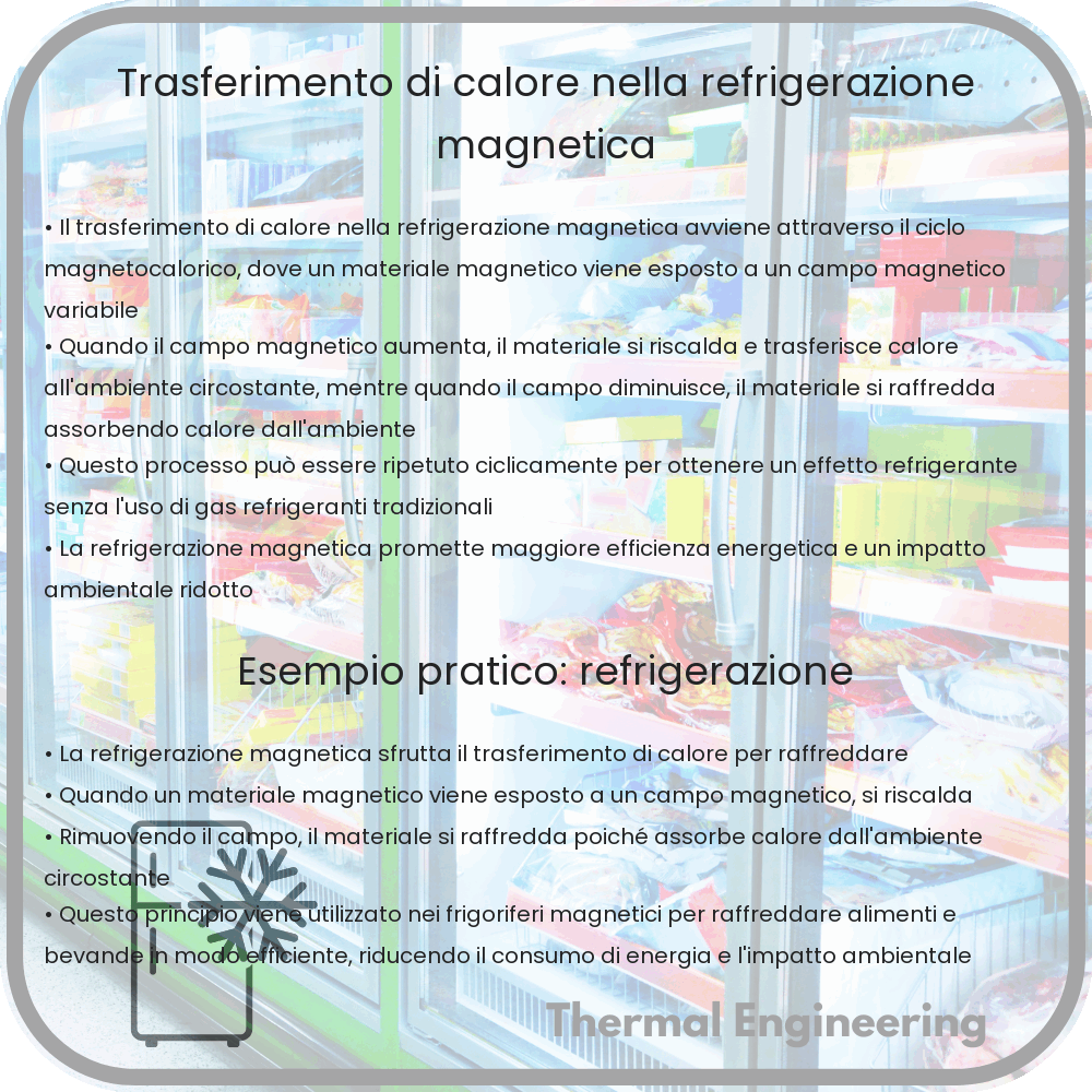 Trasferimento di calore nella refrigerazione magnetica