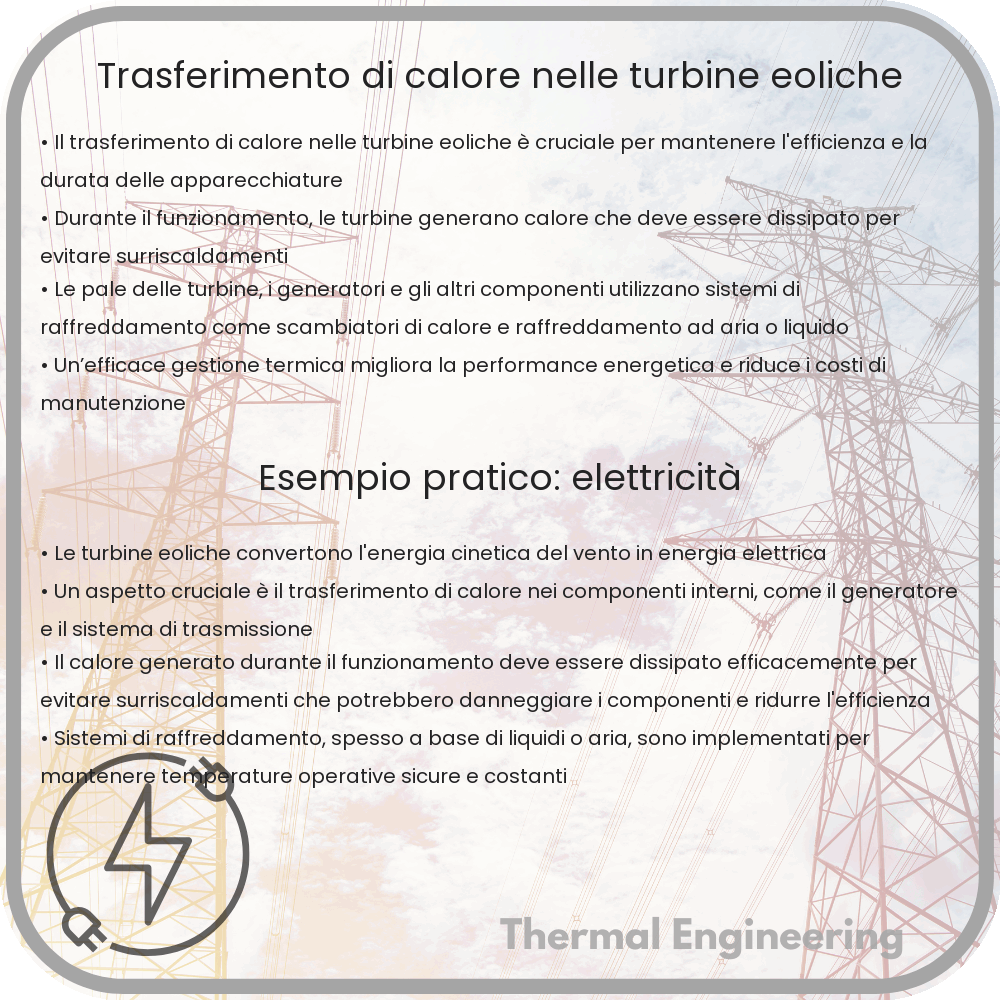 Trasferimento di calore nelle turbine eoliche