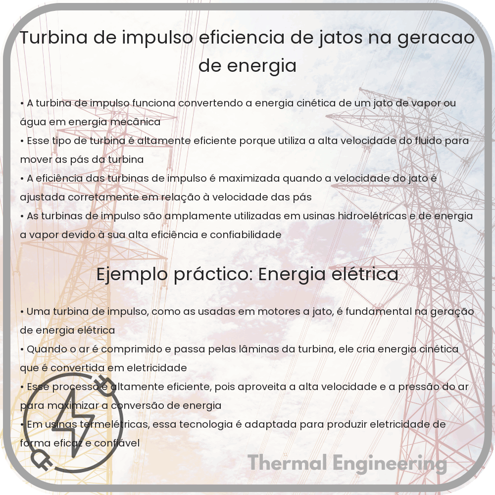 Turbina de Impulso | Eficiência de Jatos na Geração de Energia