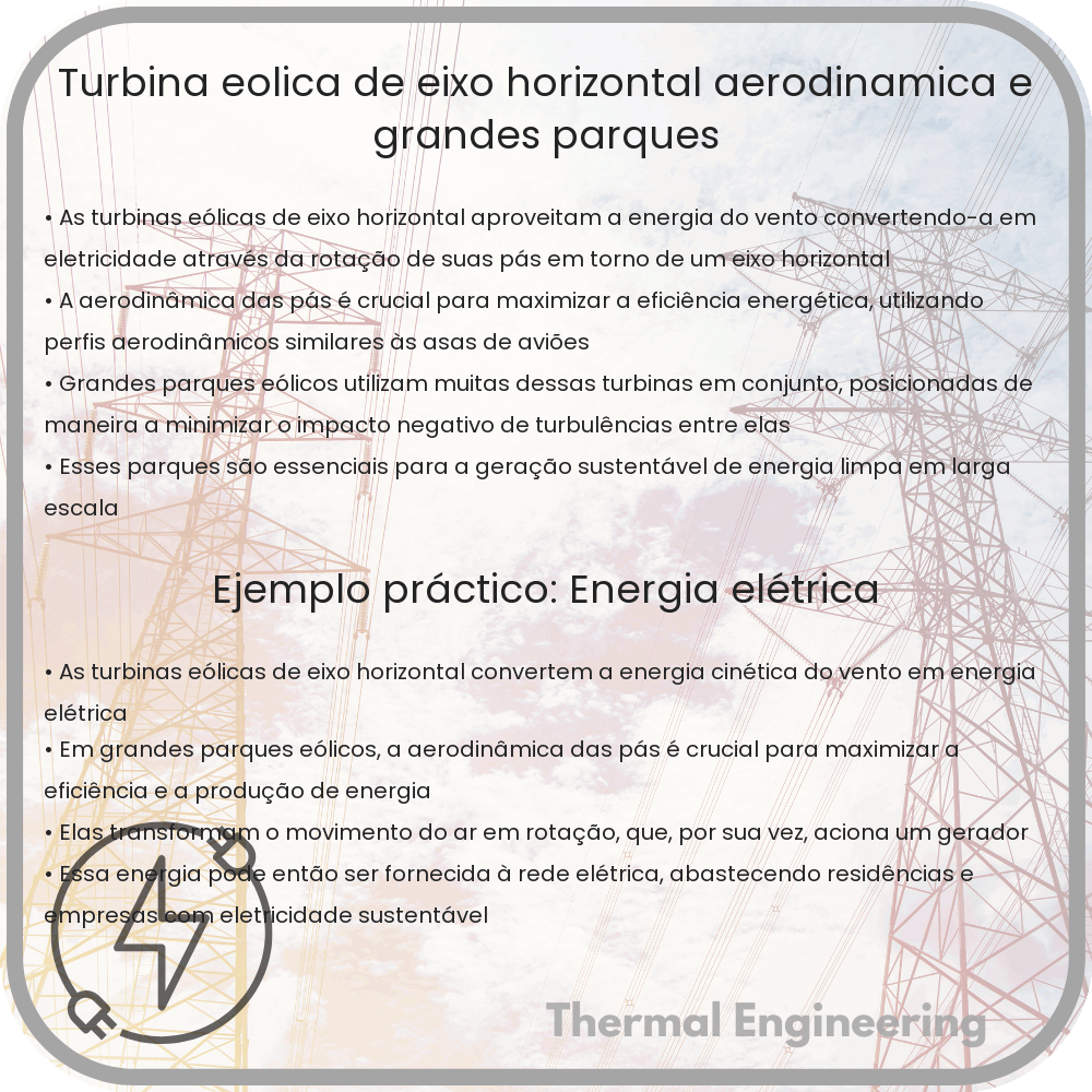 Turbina Eólica de Eixo Horizontal | Aerodinâmica e Grandes Parques
