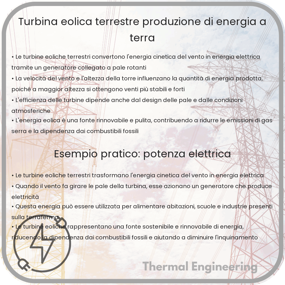 Turbina Eolica Terrestre | Produzione di Energia a Terra
