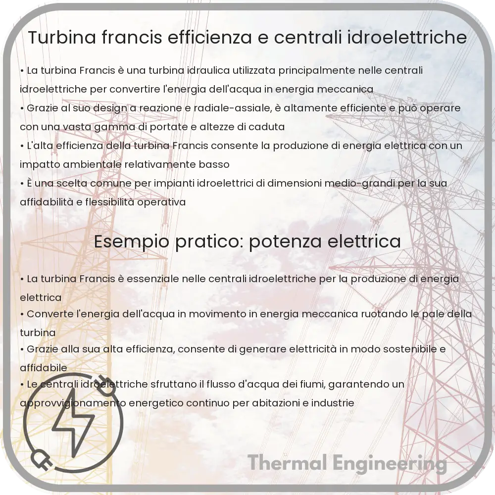 Turbina Francis | Efficienza e Centrali Idroelettriche
