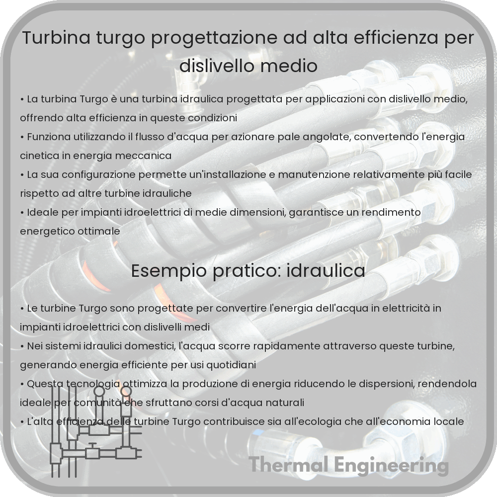 Turbina Turgo: Progettazione ad Alta Efficienza per Dislivello Medio