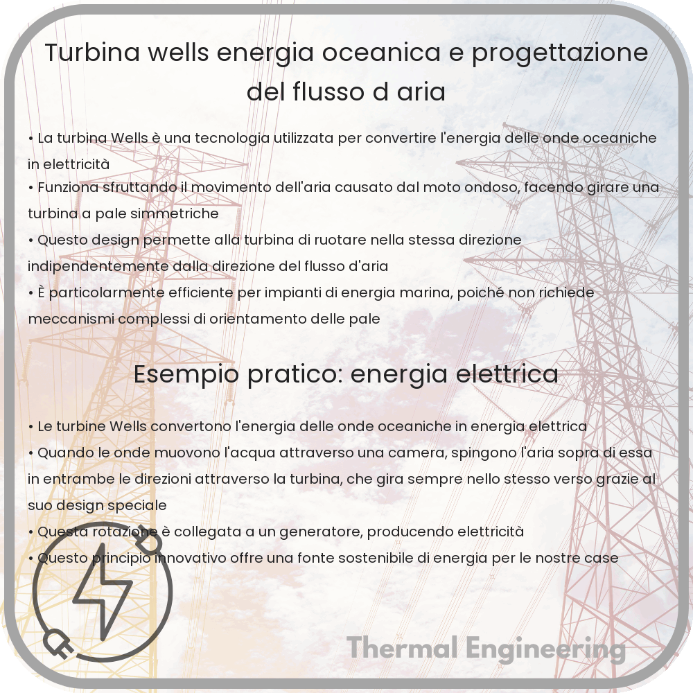 Turbina Wells: Energia Oceanica e Progettazione del Flusso d'Aria