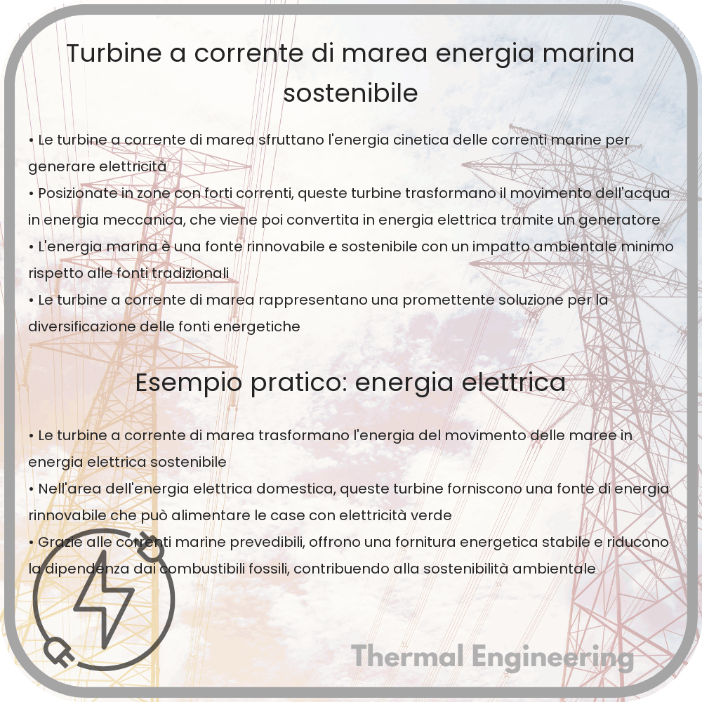 Turbine a Corrente di Marea | Energia Marina Sostenibile