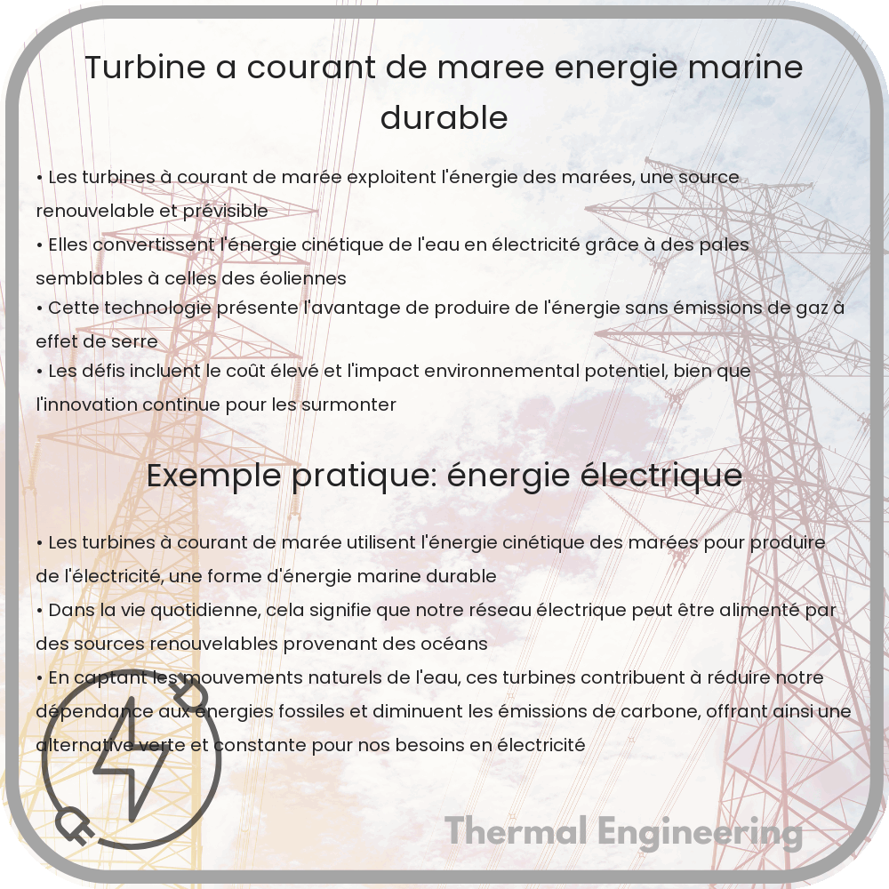 Turbine à Courant de Marée | Énergie Marine Durable
