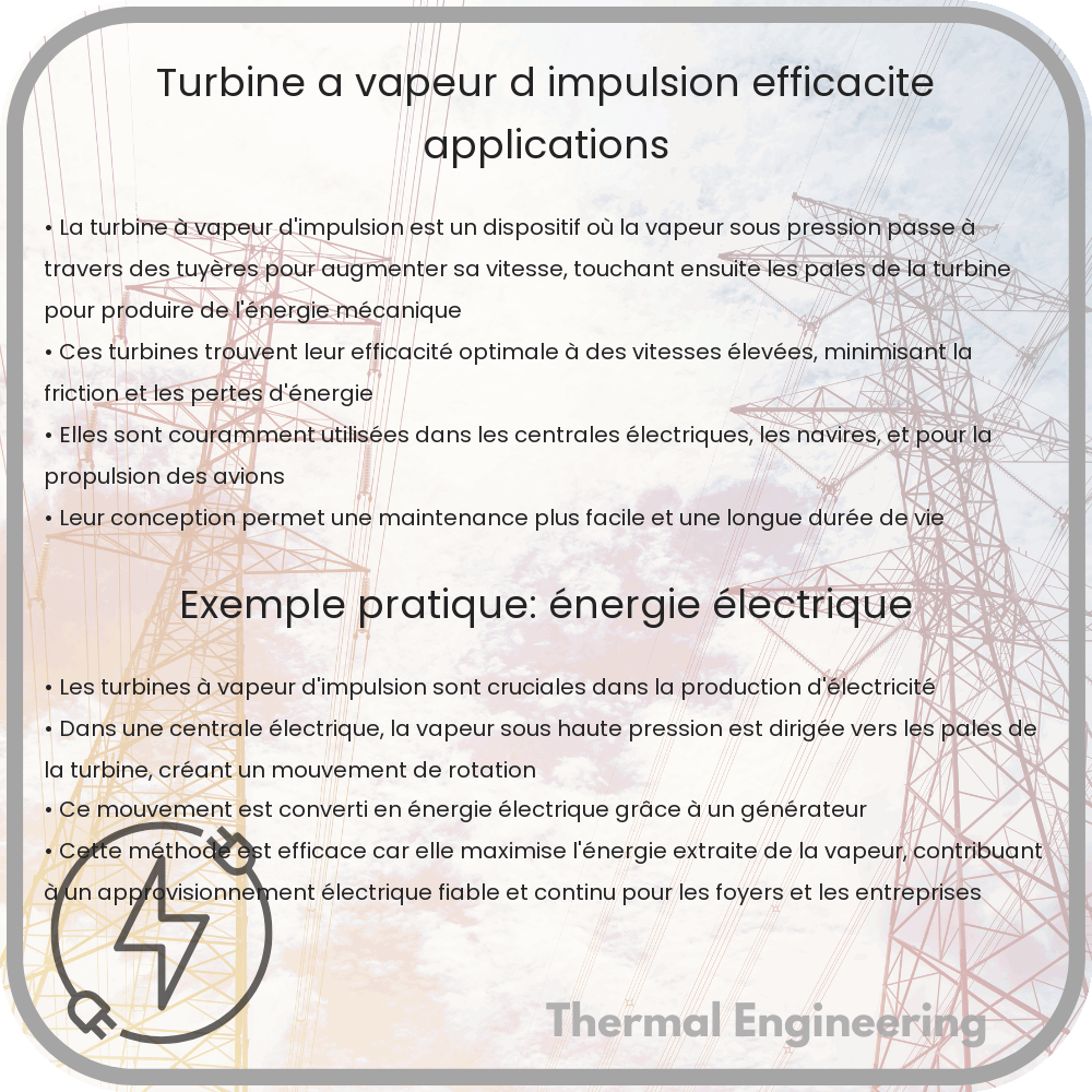 Turbine à Vapeur d'Impulsion | Efficacité, Applications