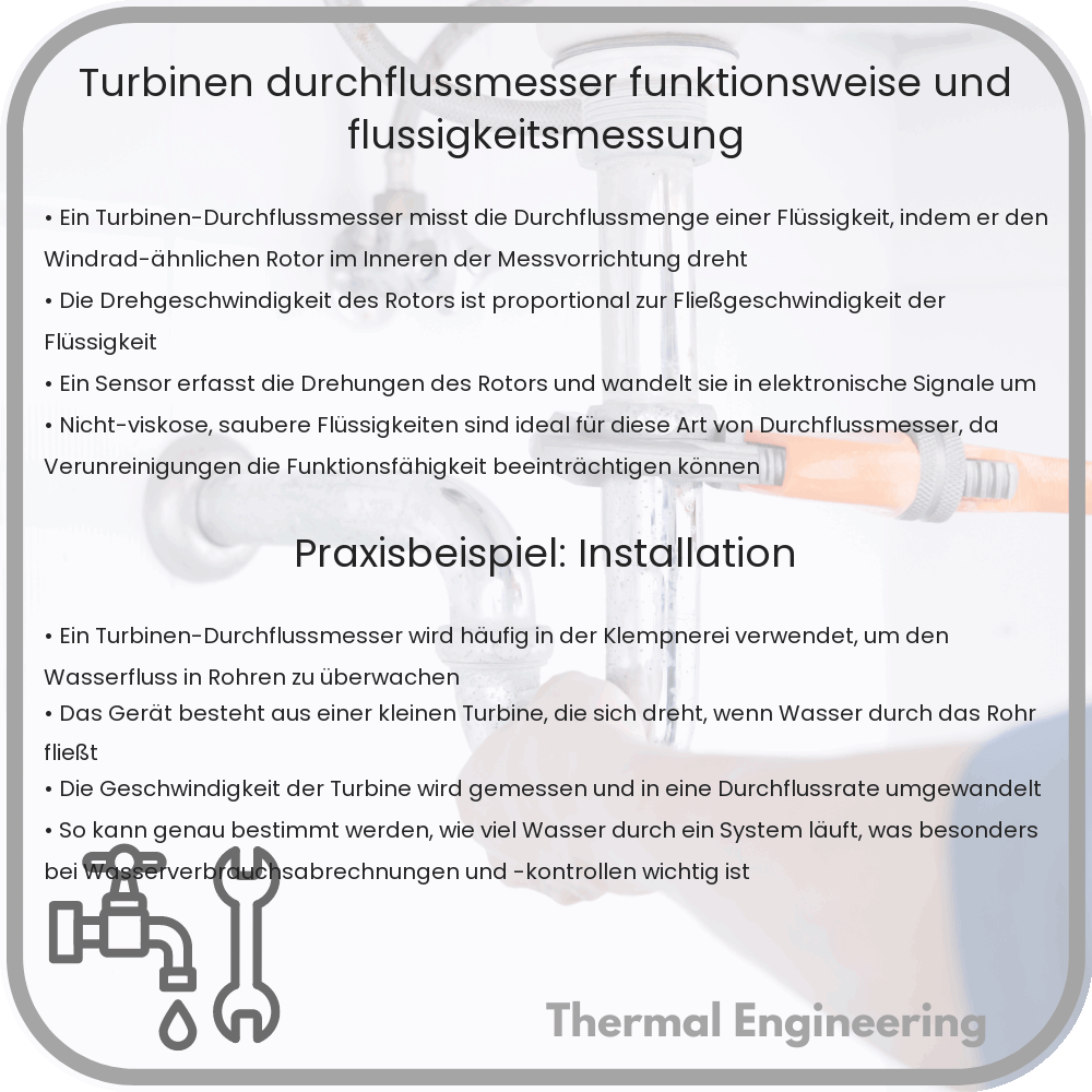 Turbinen-Durchflussmesser | Funktionsweise und Flüssigkeitsmessung