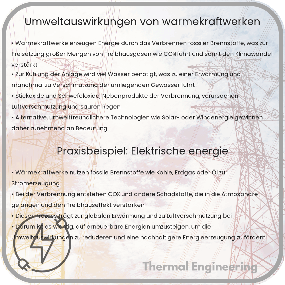 Umweltauswirkungen von Wärmekraftwerken
