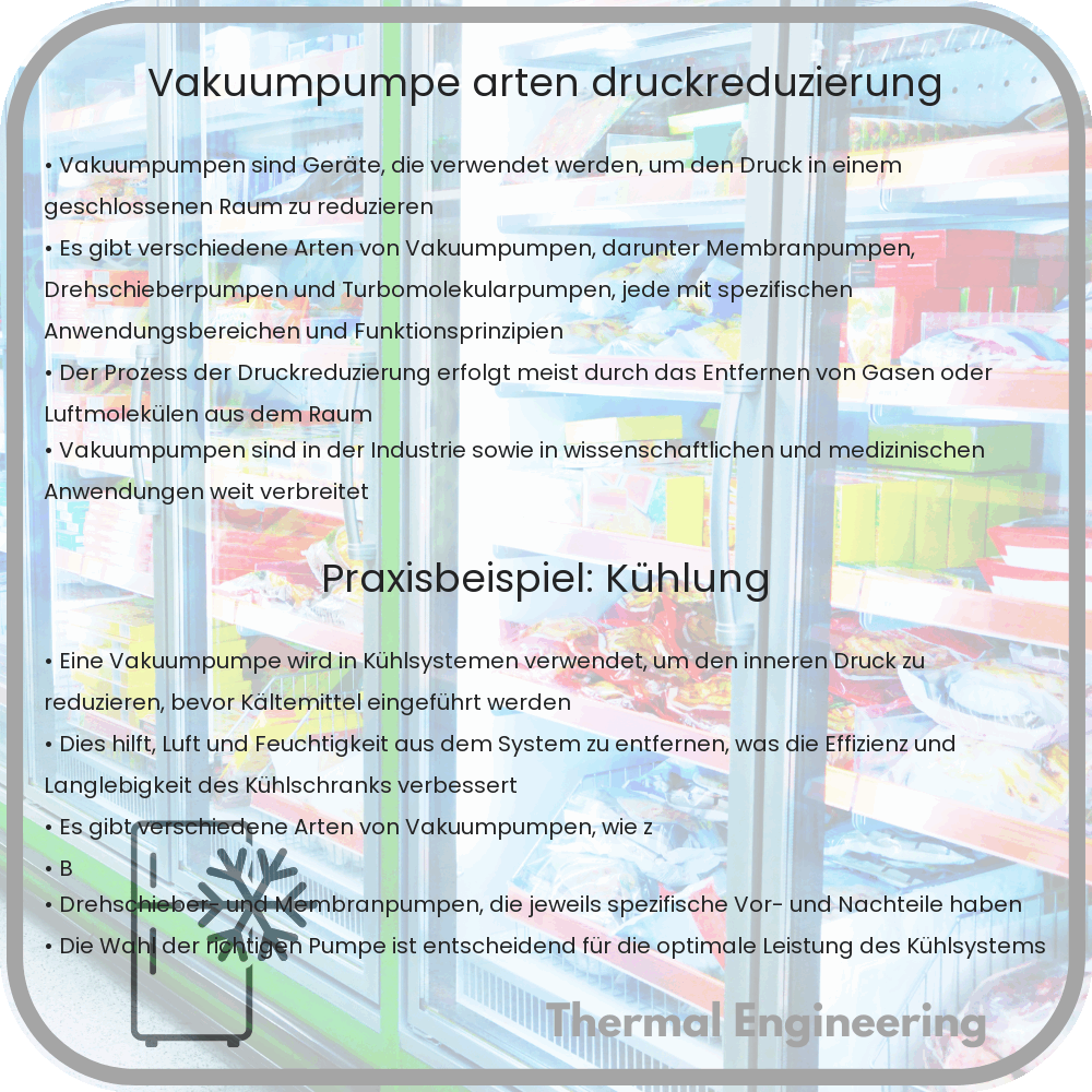 Vakuumpumpe | Arten & Druckreduzierung
