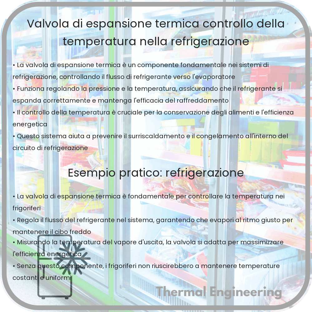 Valvola di Espansione Termica | Controllo della Temperatura nella Refrigerazione