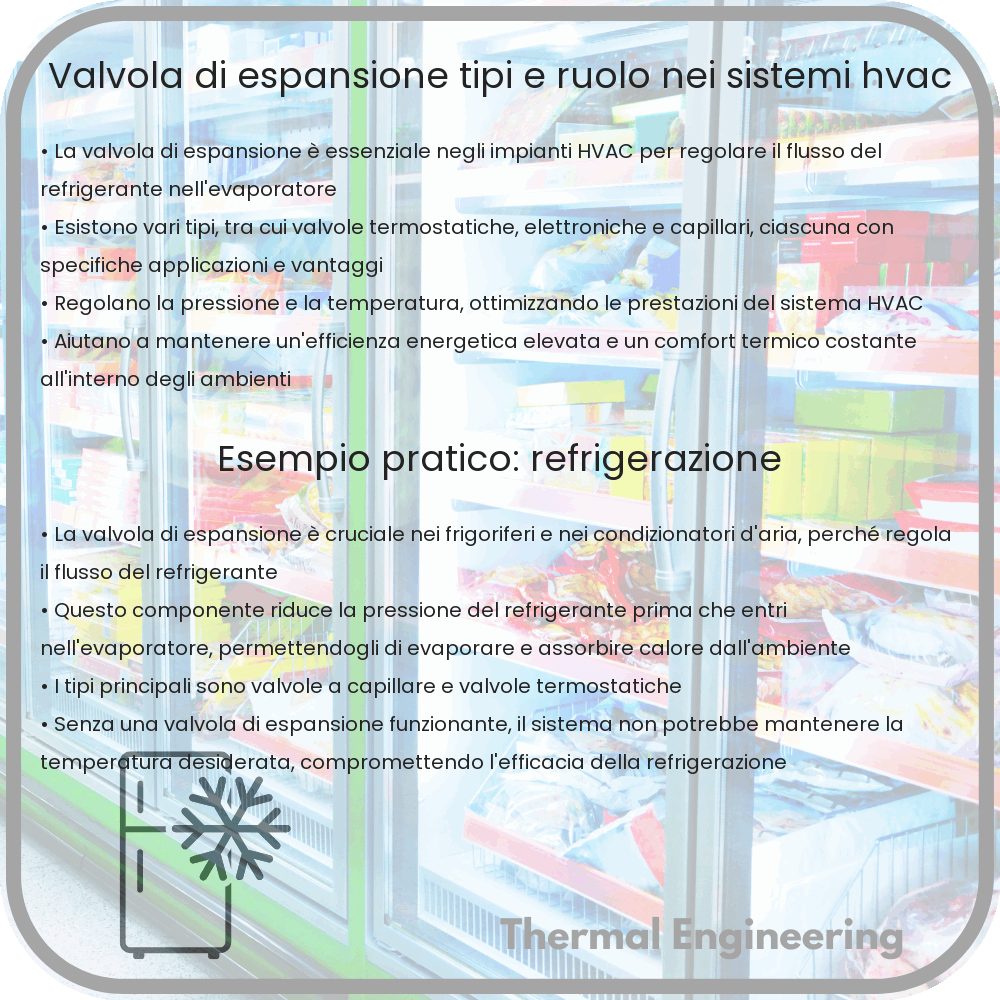 Valvola di Espansione | Tipi e Ruolo nei Sistemi HVAC