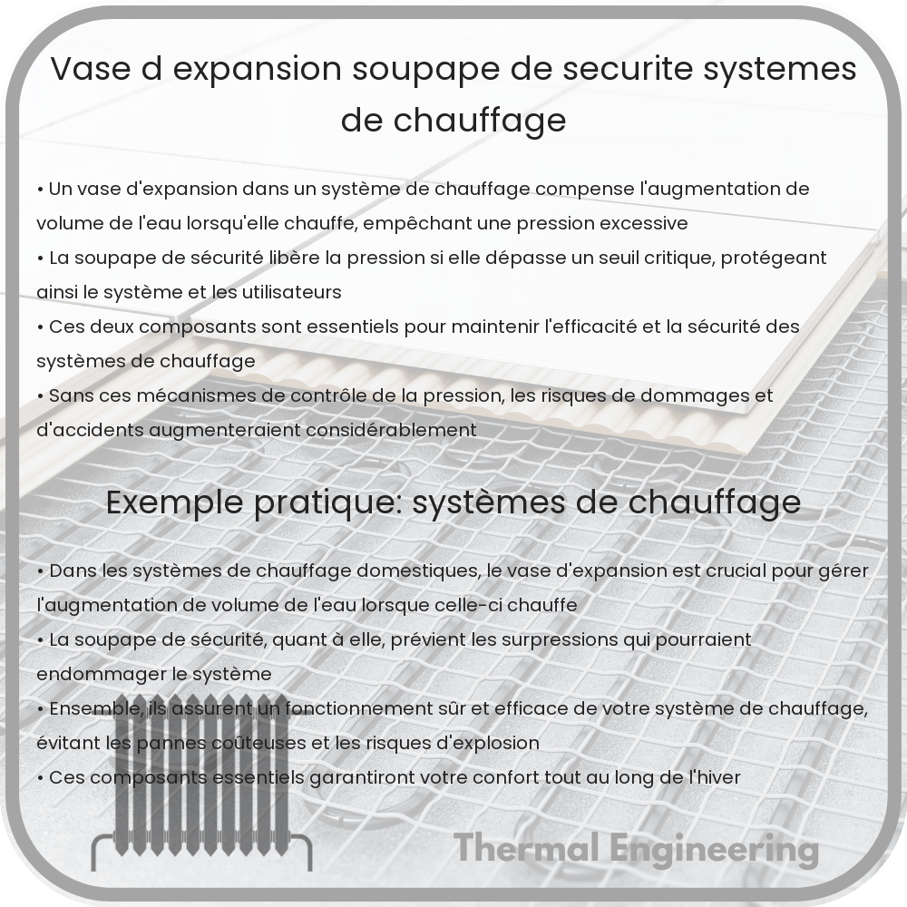 Vase d'Expansion | Soupape de Sécurité, Systèmes de Chauffage