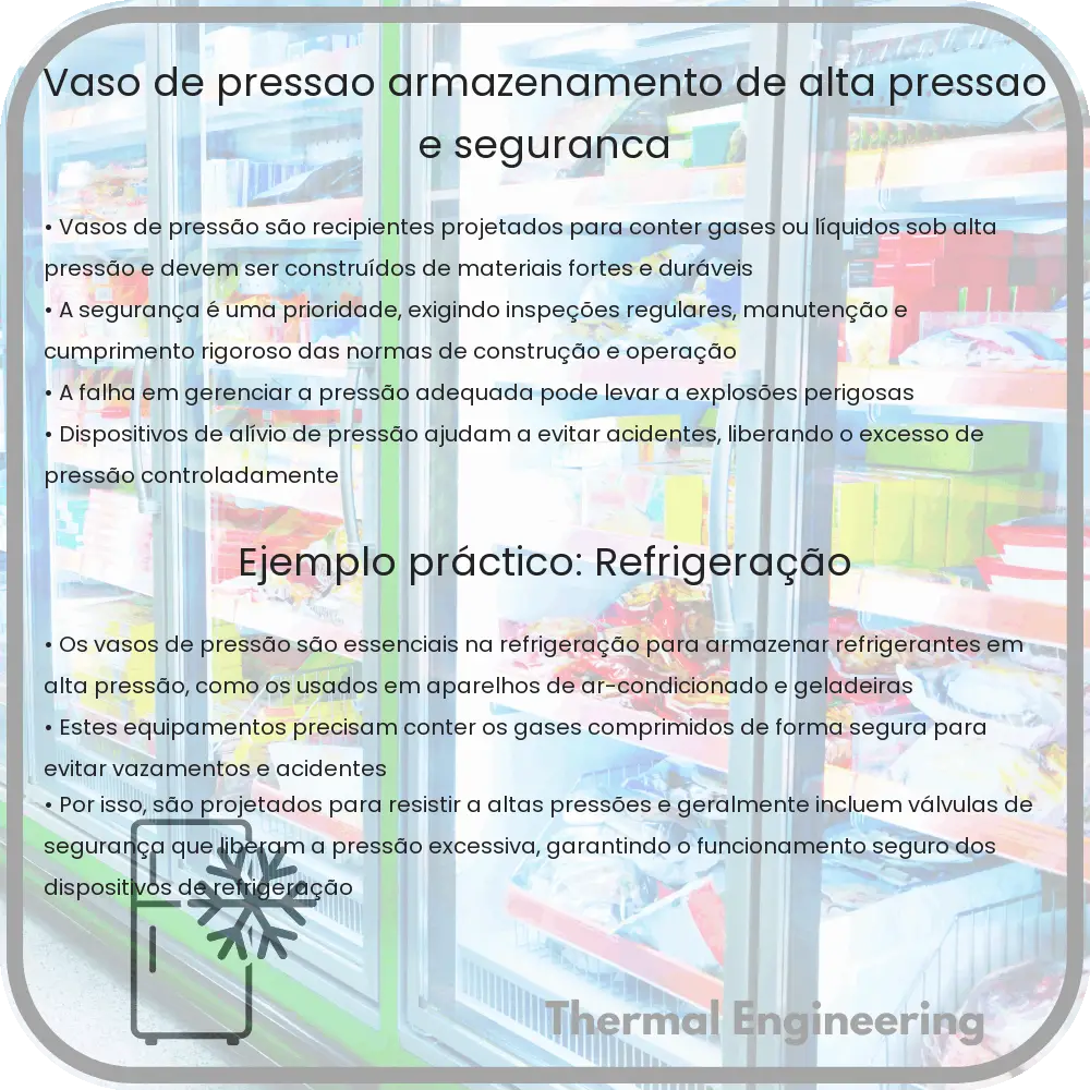 Vaso de Pressão | Armazenamento de Alta Pressão e Segurança