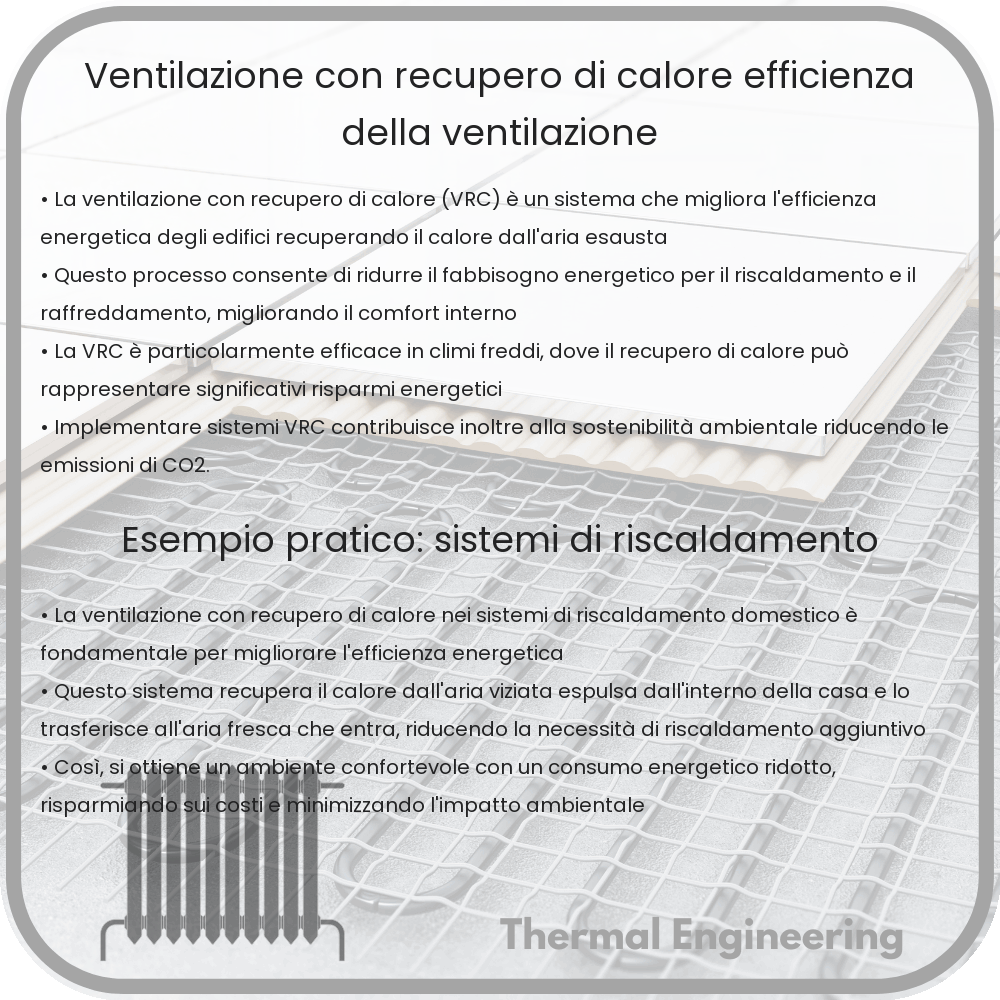 Ventilazione con Recupero di Calore | Efficienza della Ventilazione