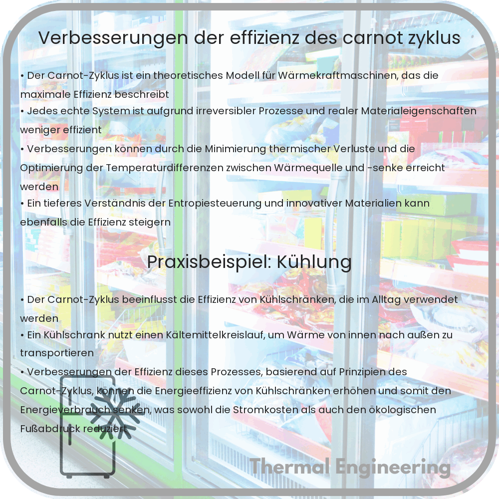 Verbesserungen der Effizienz des Carnot-Zyklus