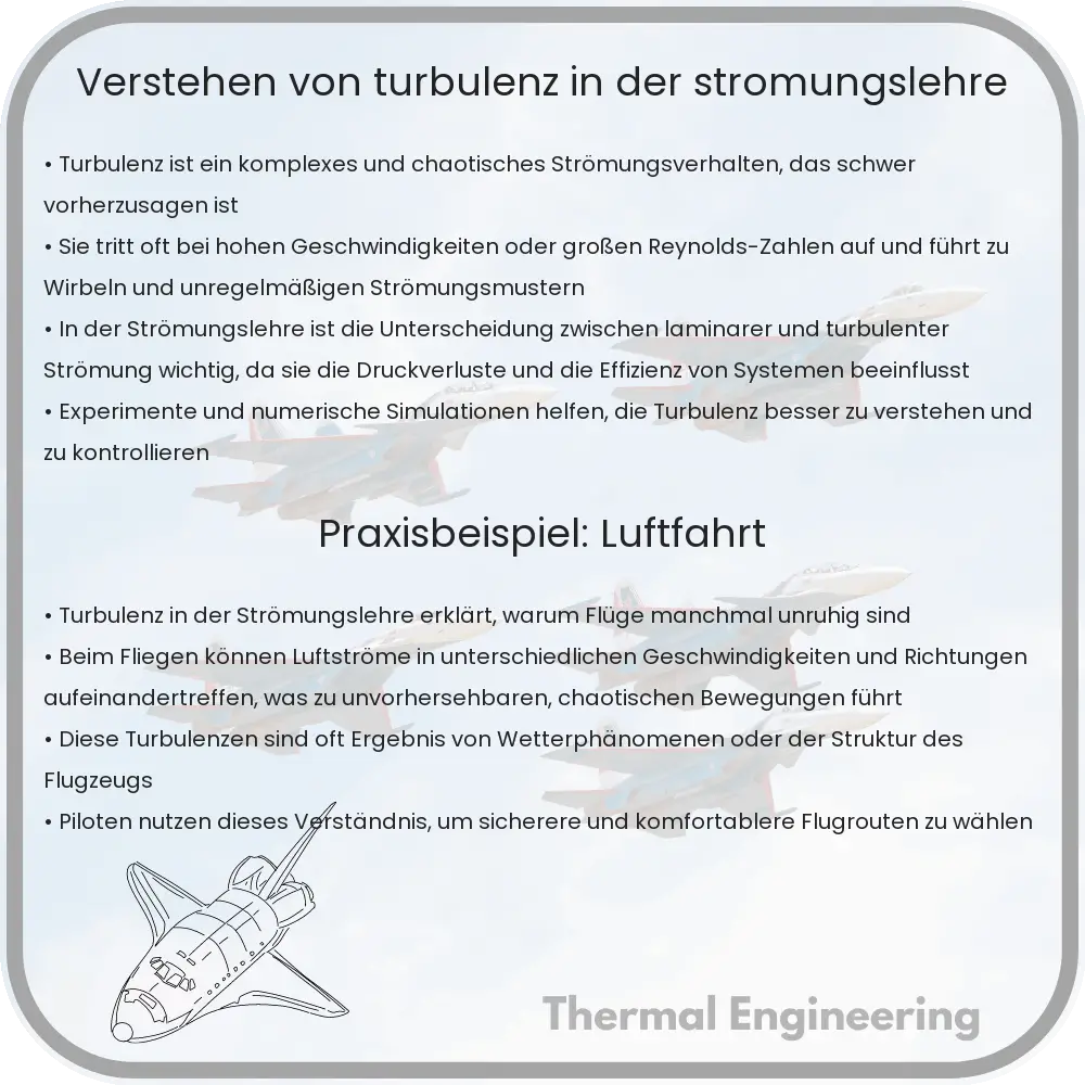 Verstehen von Turbulenz in der Strömungslehre