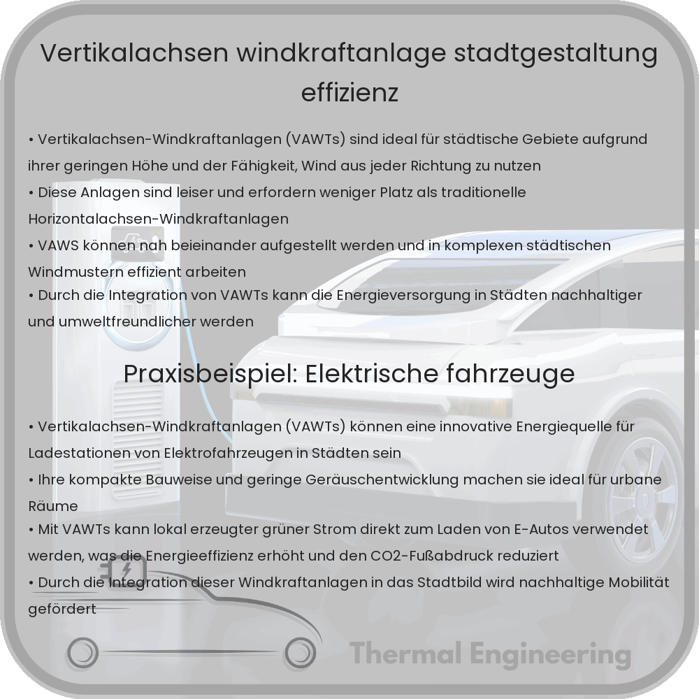 Vertikalachsen-Windkraftanlage | Stadtgestaltung & Effizienz