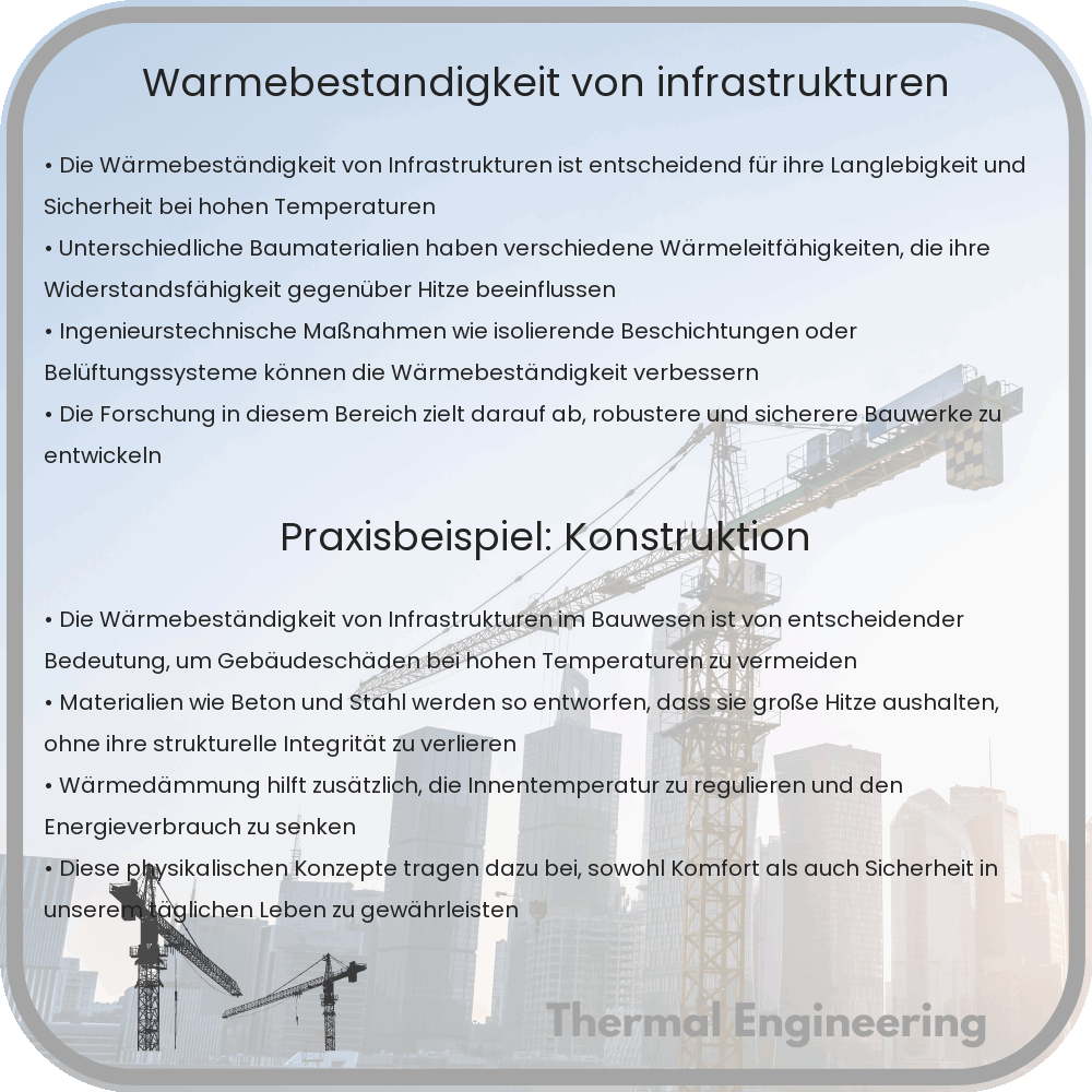 Wärmebeständigkeit von Infrastrukturen