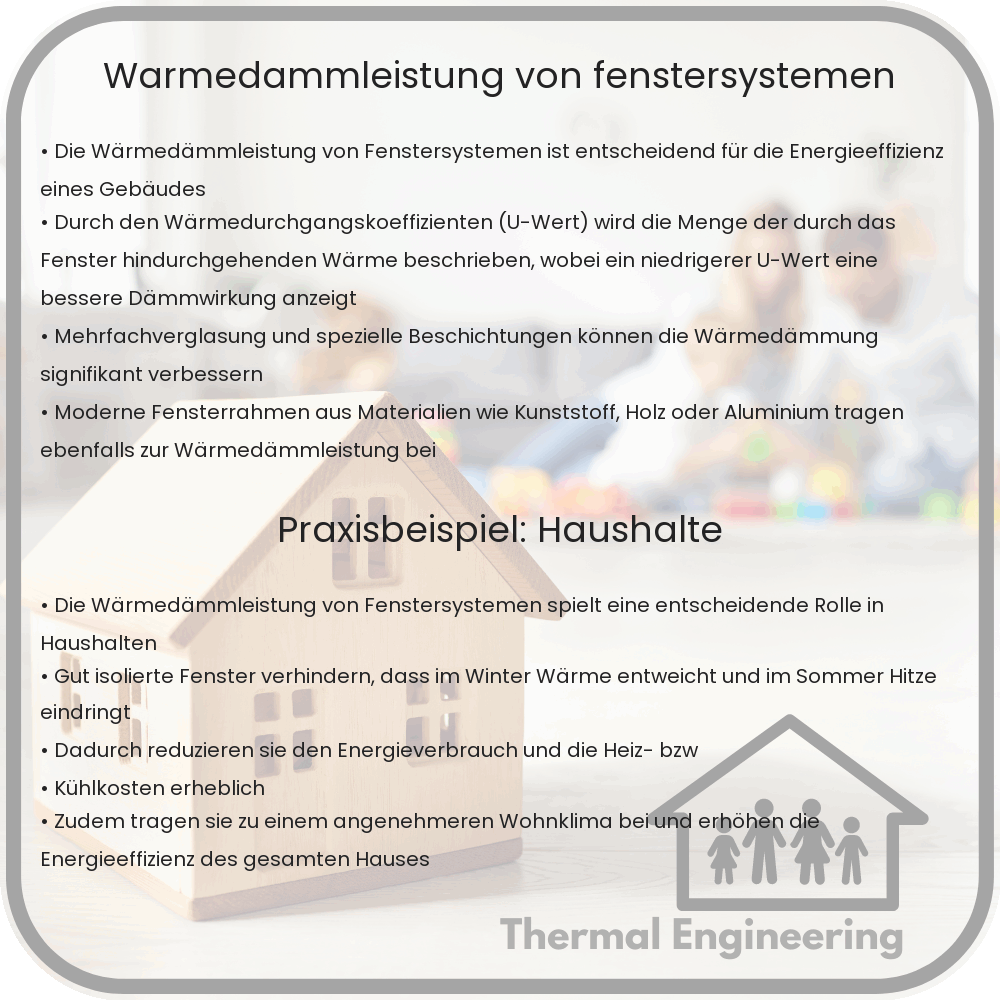 Wärmedämmleistung von Fenstersystemen