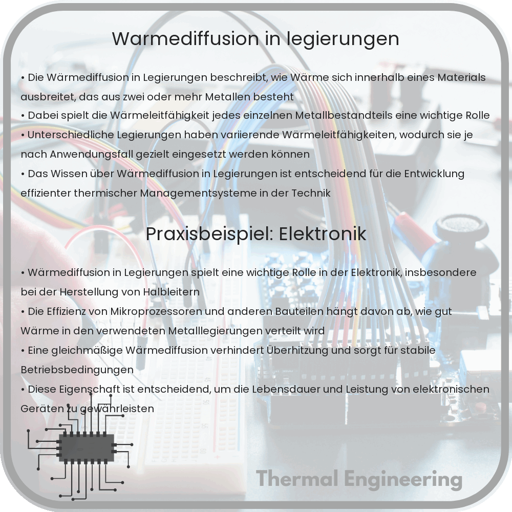 Wärmediffusion in Legierungen