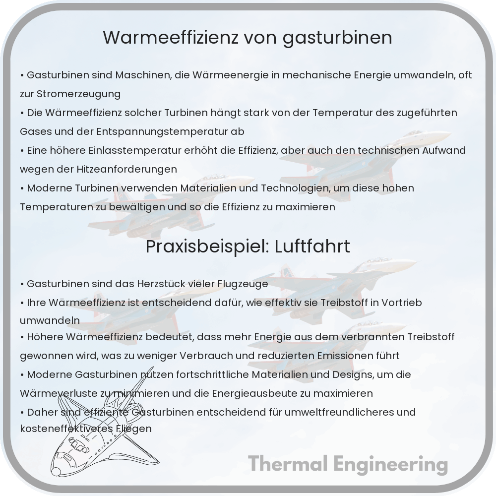 Wärmeeffizienz von Gasturbinen
