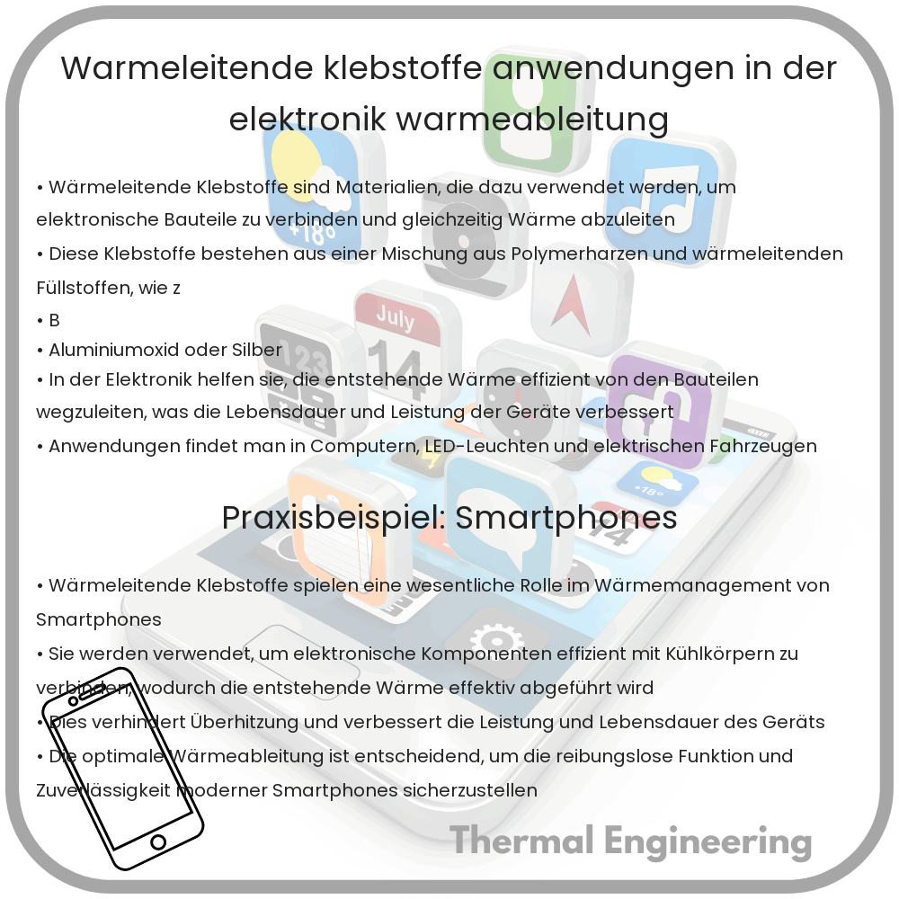 Wärmeleitende Klebstoffe | Anwendungen in der Elektronik, Wärmeableitung