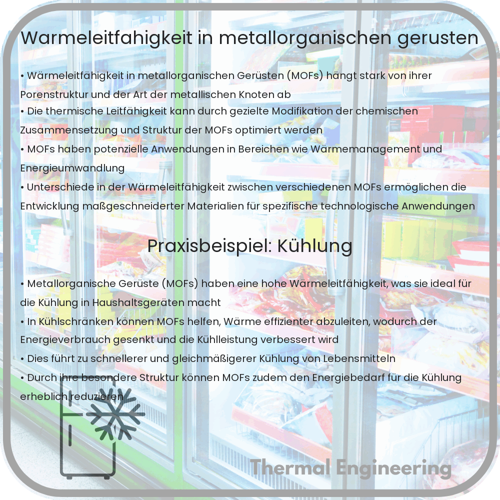 Wärmeleitfähigkeit in metallorganischen Gerüsten