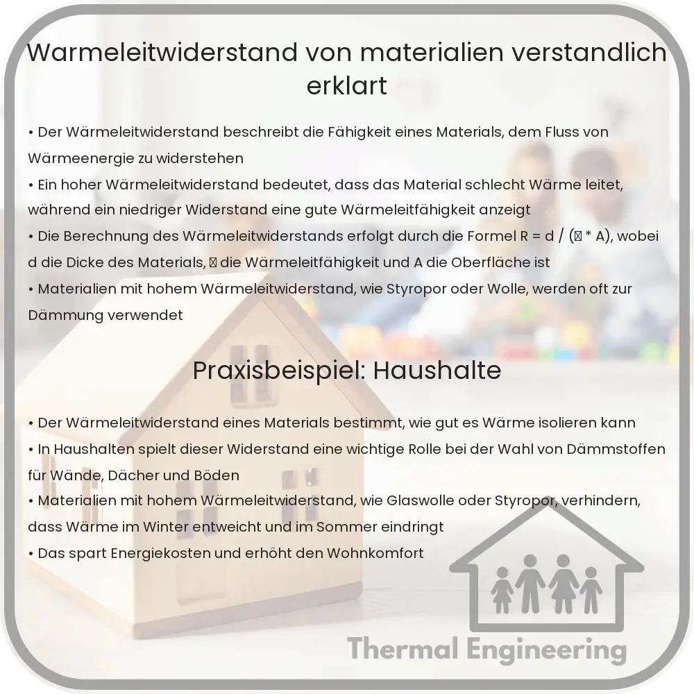 Wärmeleitwiderstand von Materialien verständlich erklärt