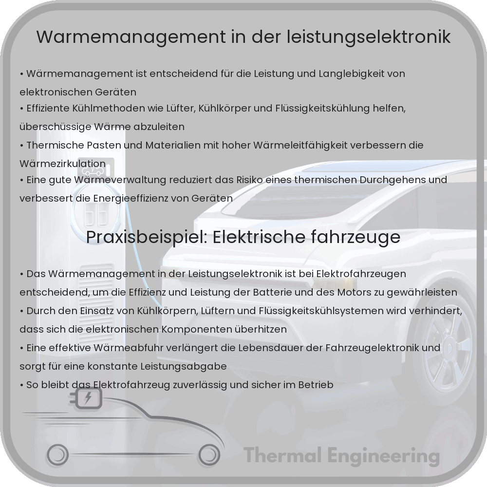 Wärmemanagement in der Leistungselektronik