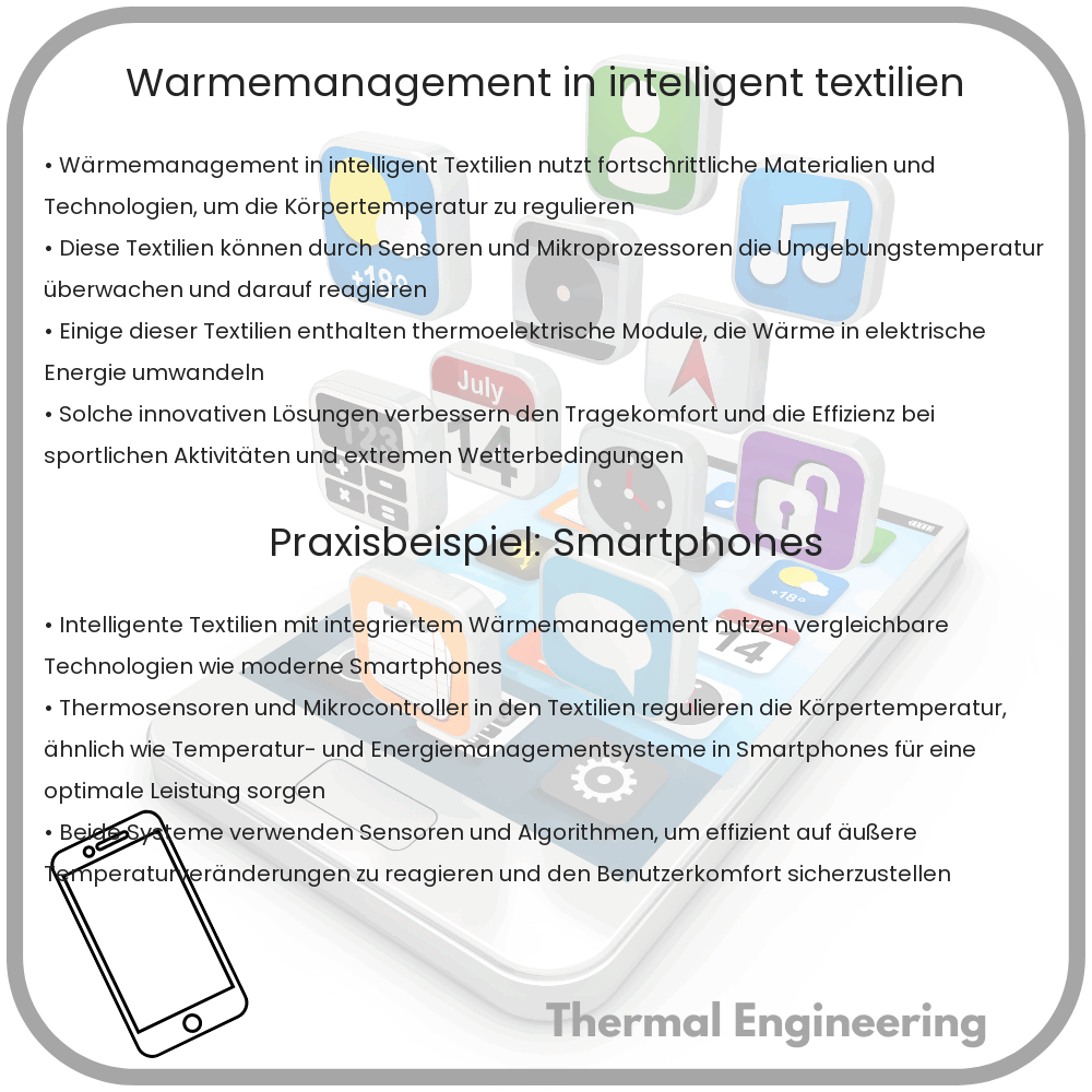 Wärmemanagement in intelligent Textilien