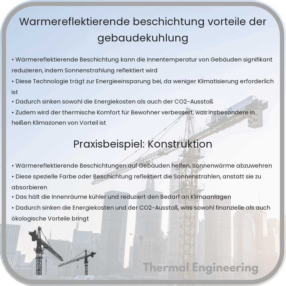 Wärmereflektierende Beschichtung | Vorteile der Gebäudekühlung