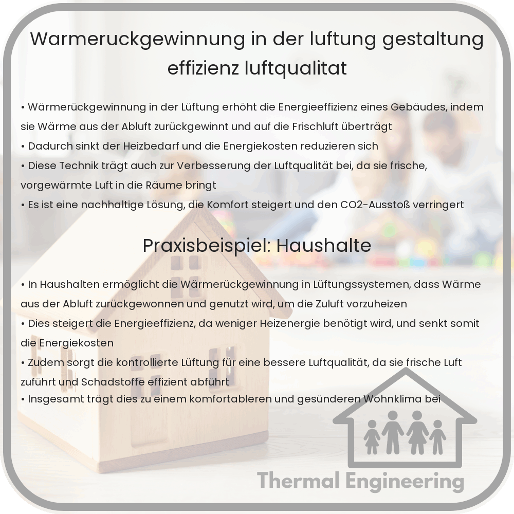 Wärmerückgewinnung in der Lüftung | Gestaltung, Effizienz, Luftqualität