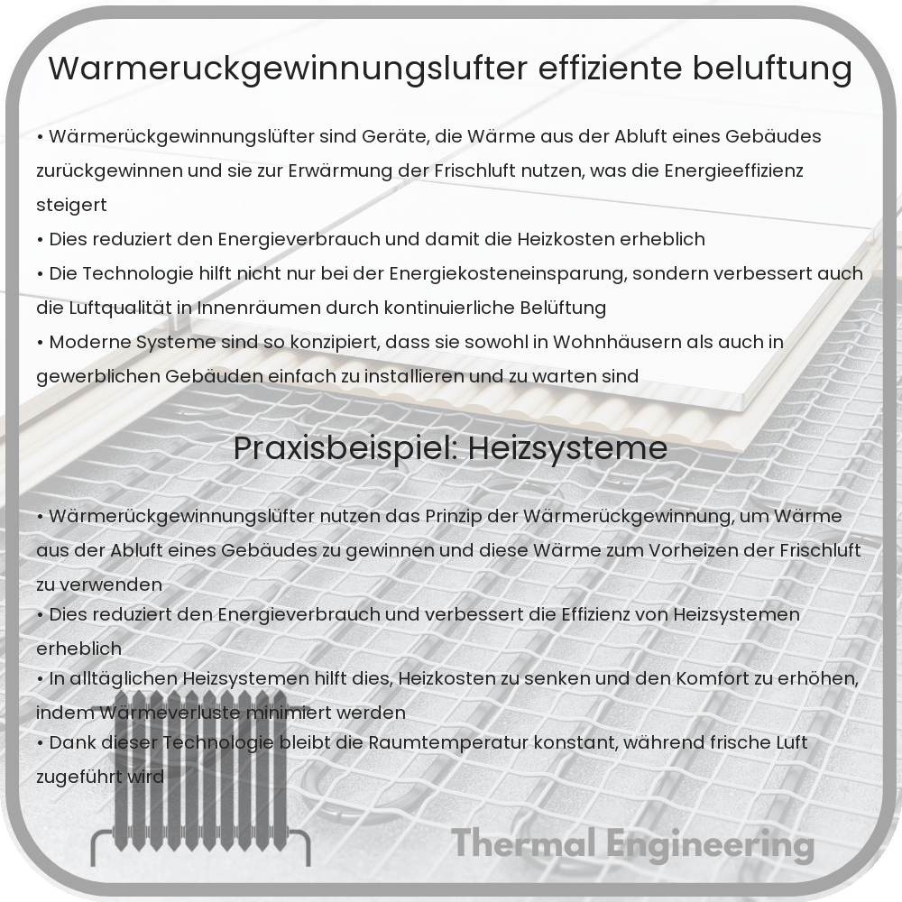 Wärmerückgewinnungslüfter | Effiziente Belüftung