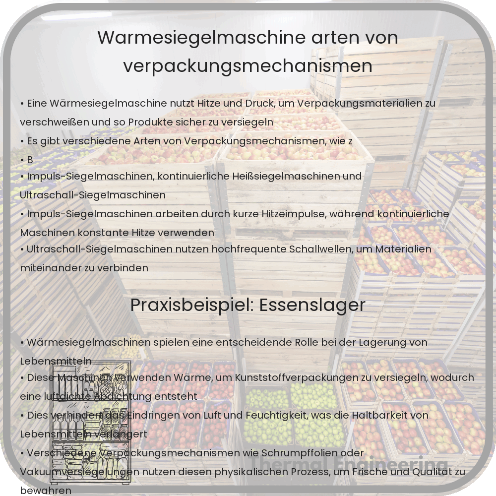 Wärmesiegelmaschine | Arten von Verpackungsmechanismen