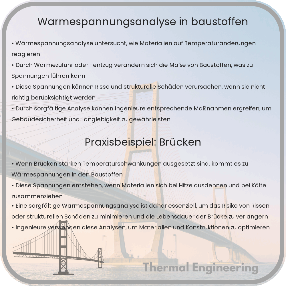 Wärmespannungsanalyse in Baustoffen