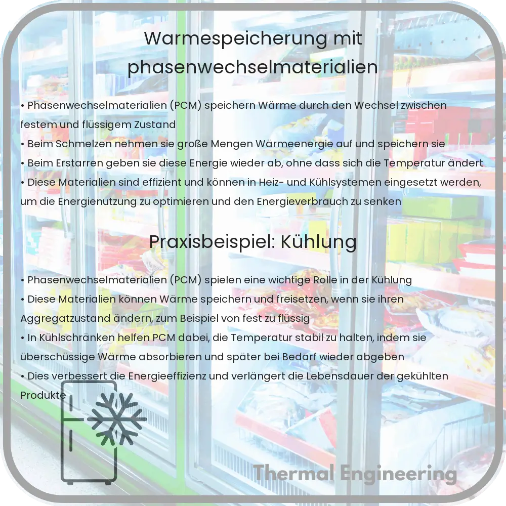 Wärmespeicherung mit Phasenwechselmaterialien