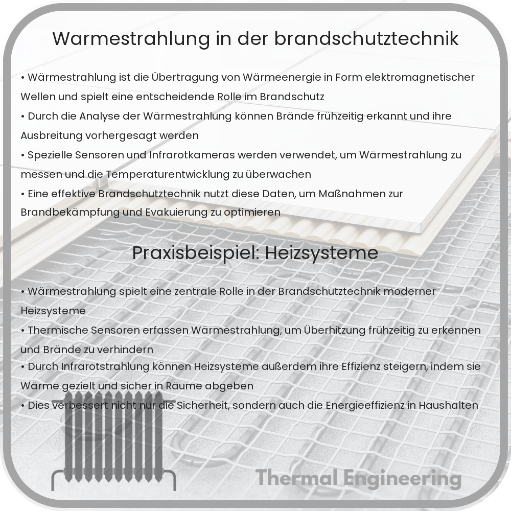 Wärmestrahlung in der Brandschutztechnik